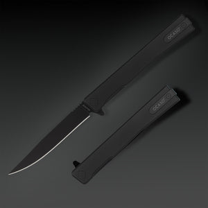 Solstice Black Titanium Drop Point - Tristar Edge