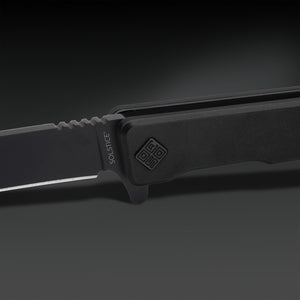 Solstice Black Titanium Drop Point - Tristar Edge