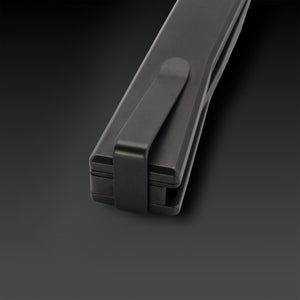 Solstice Black Titanium Drop Point - Tristar Edge