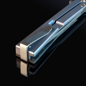 Damascus Solstice Fat Carbon Blue - Tristar Edge