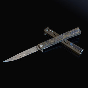 Damascus Solstice Fat Carbon Bronze - Tristar Edge