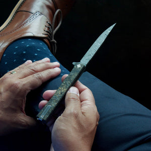 Damascus Solstice Fat Carbon Bronze - Tristar Edge