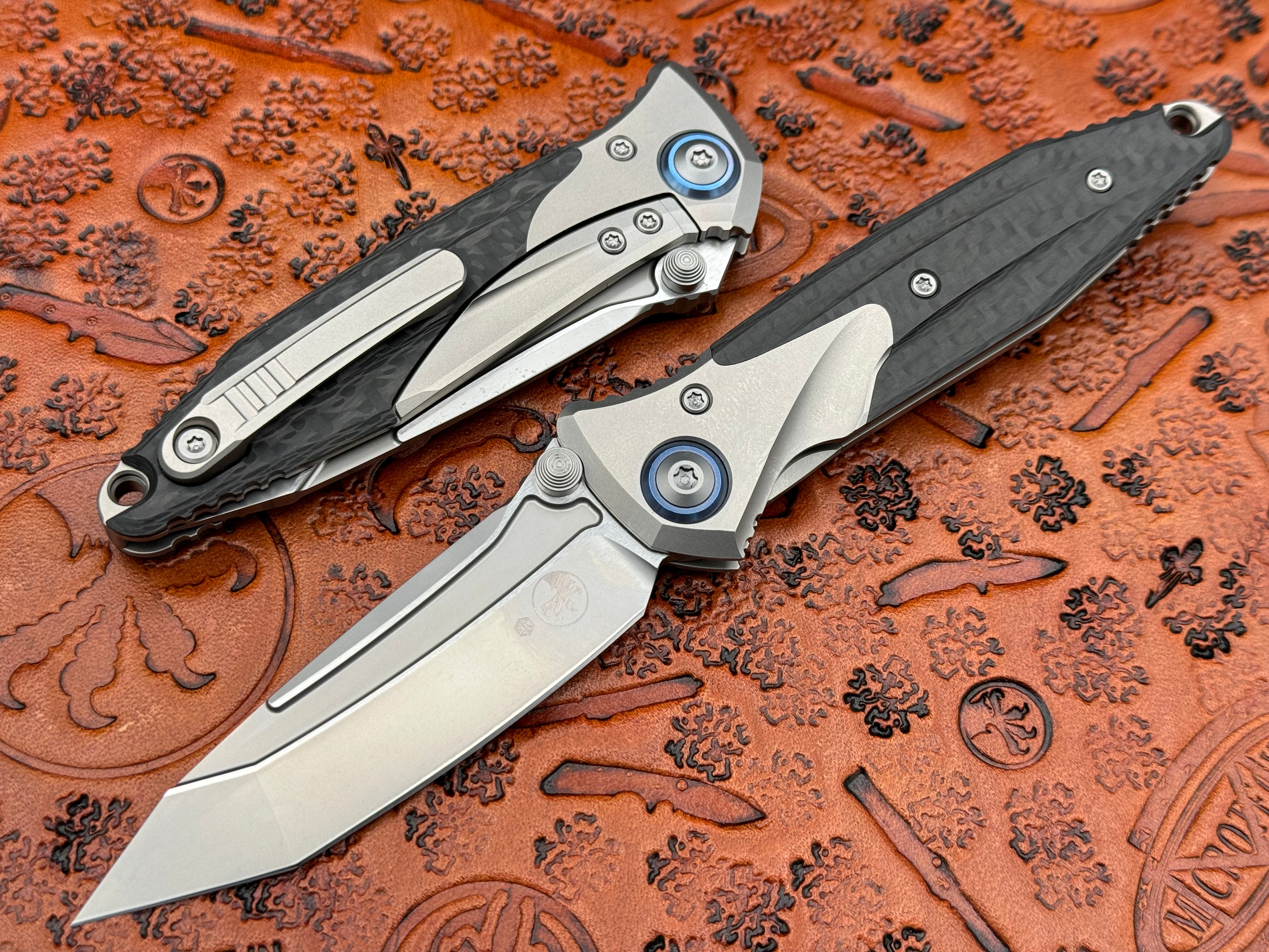 Microtech Socom Bravo Mini Tanto Titanium Handle Bead Blast Standard 261M-7 CFTI - Tristar Edge