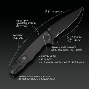 Strategy G-10 Carbon Fiber Black - Tristar Edge