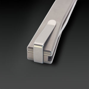 Solstice Satin Wharncliffe Titanium - Tristar Edge