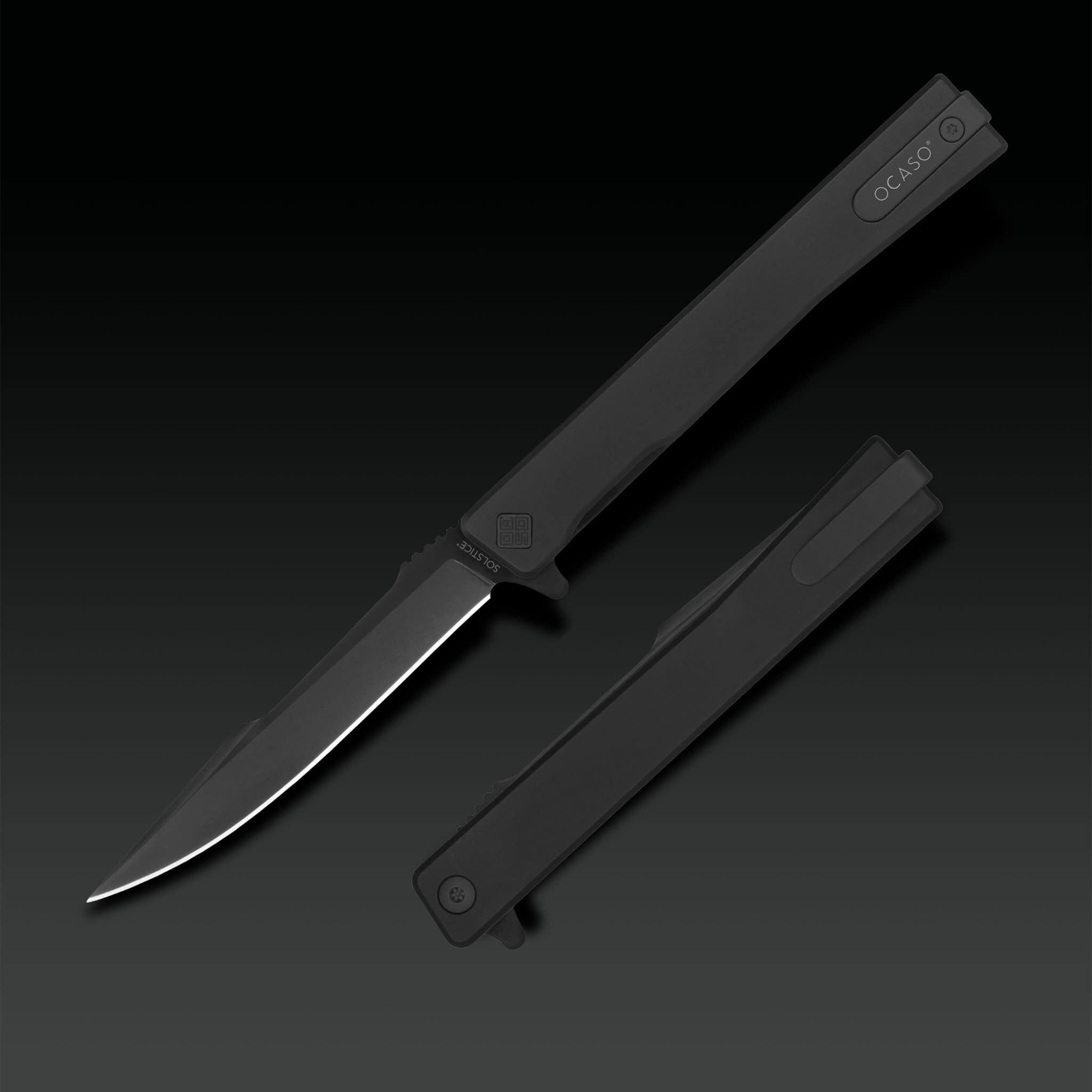 Solstice Black Titanium Harpoon - Tristar Edge