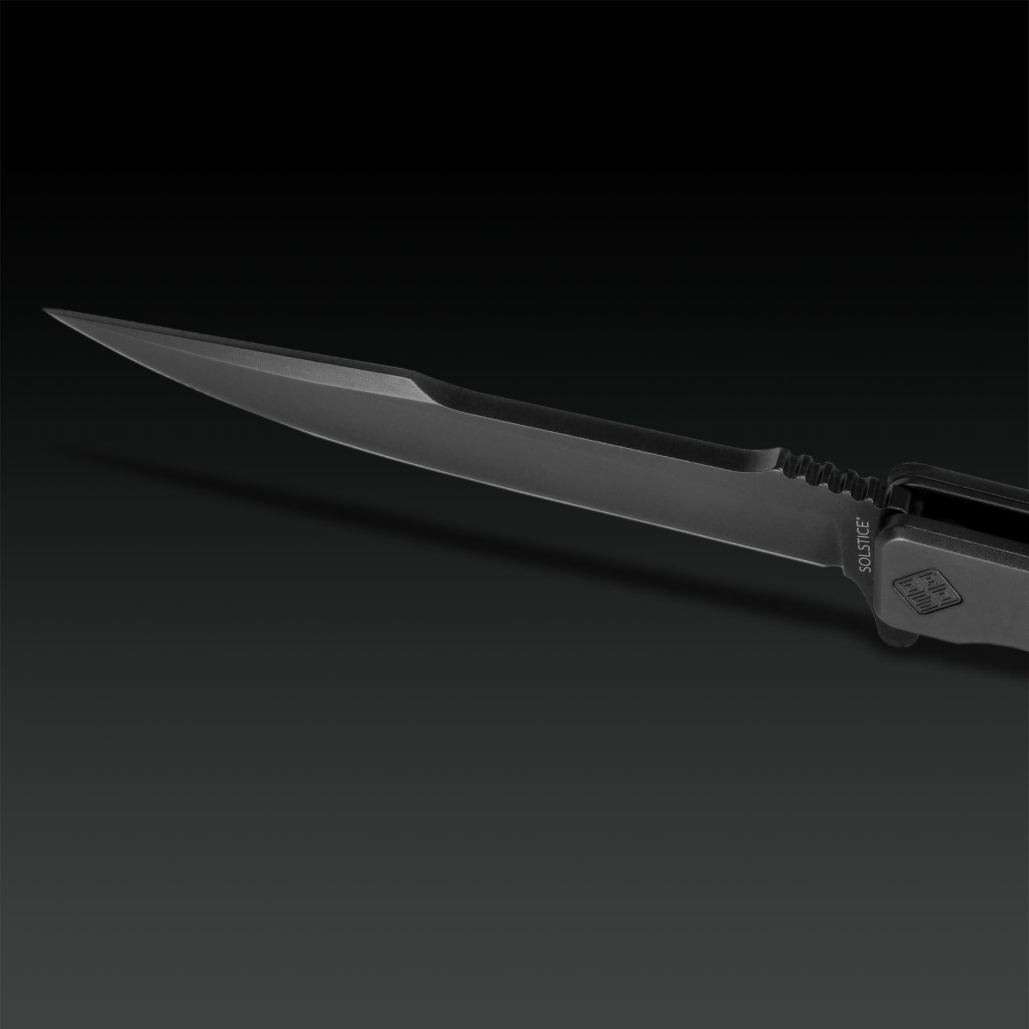 Solstice Black Titanium Harpoon - Tristar Edge
