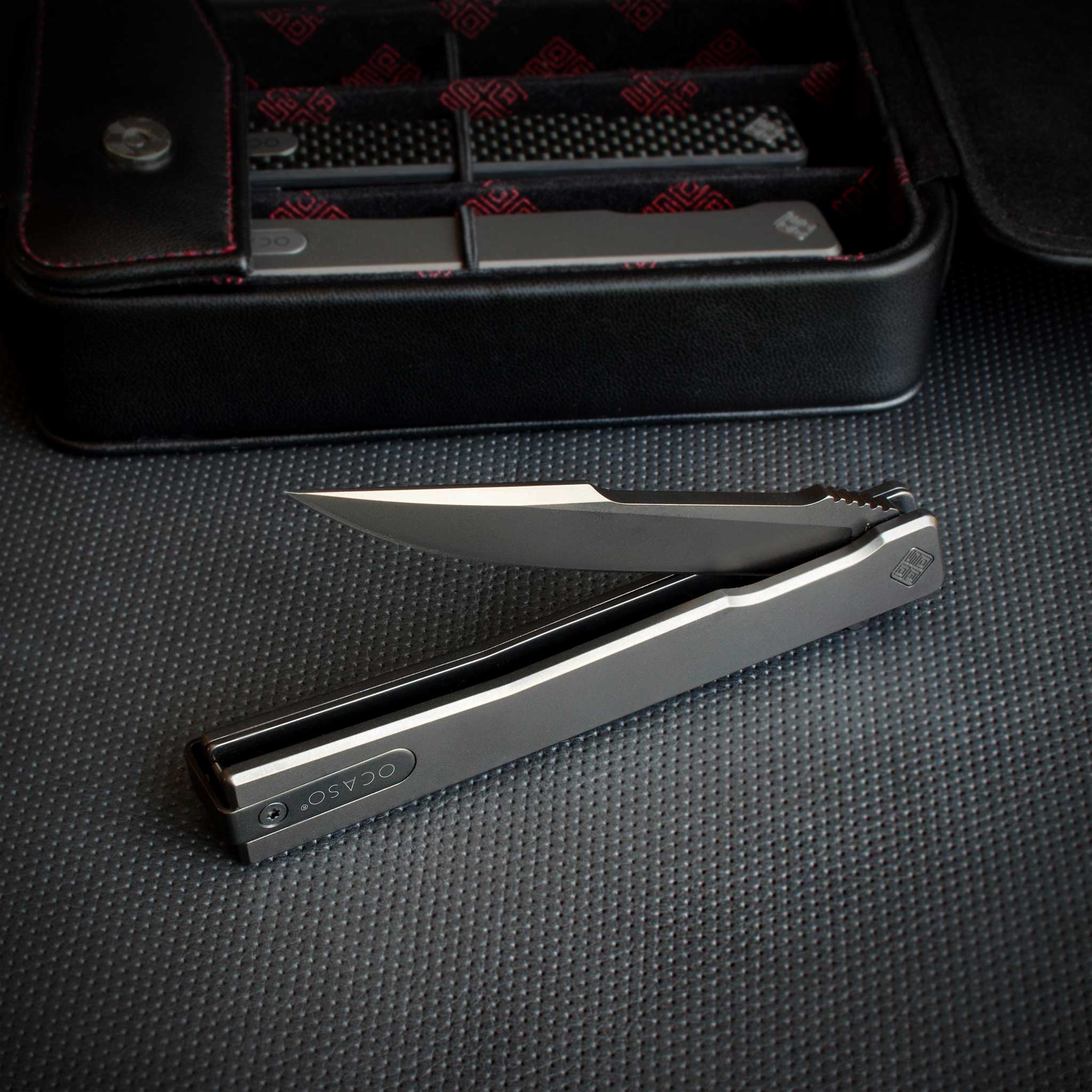 Solstice Black Titanium Harpoon - Tristar Edge