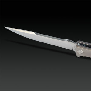 Solstice Satin Titanium Harpoon - Tristar Edge
