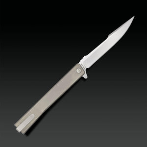 Solstice Satin Titanium Harpoon - Tristar Edge