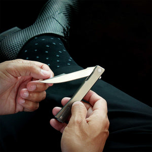 Solstice Satin Titanium Harpoon - Tristar Edge