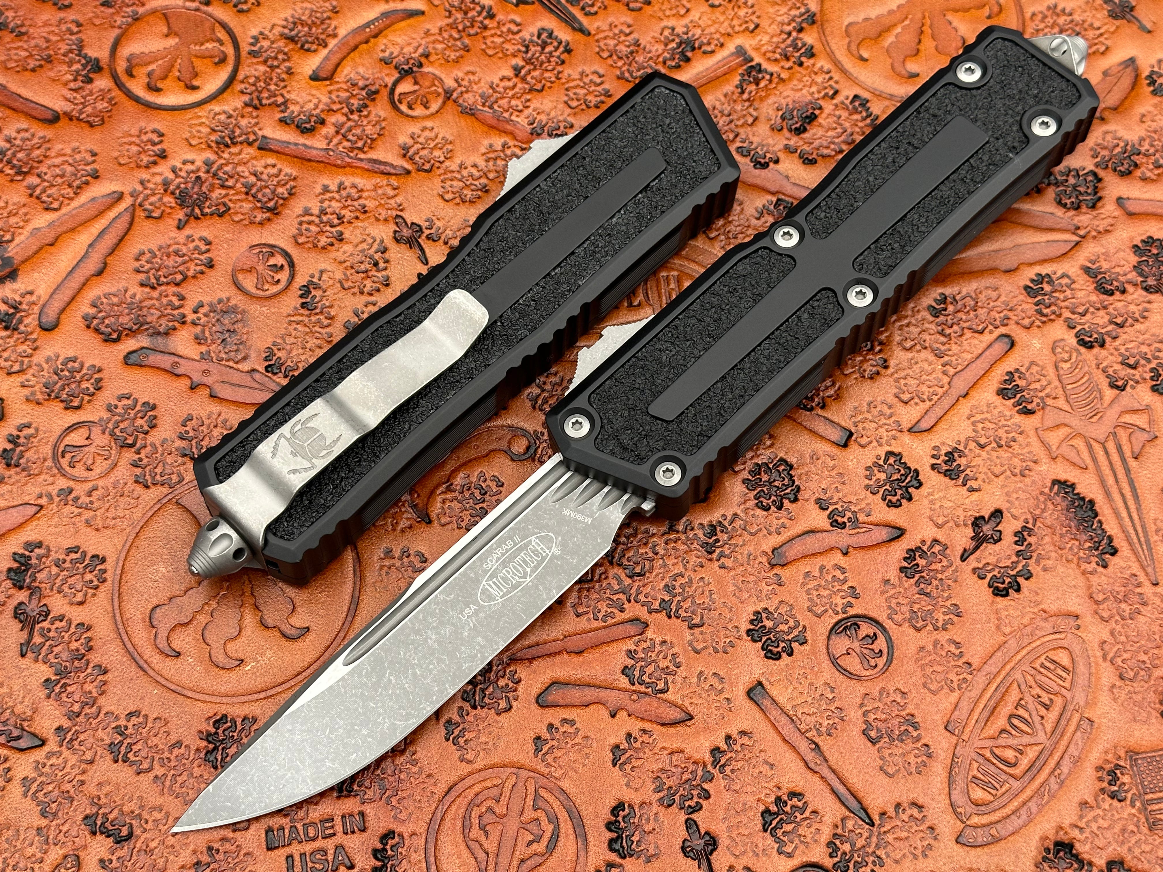Microtech Scarab II Single Edge Gen III Apocalyptic Standard 1278-10 AP - Tristar Edge