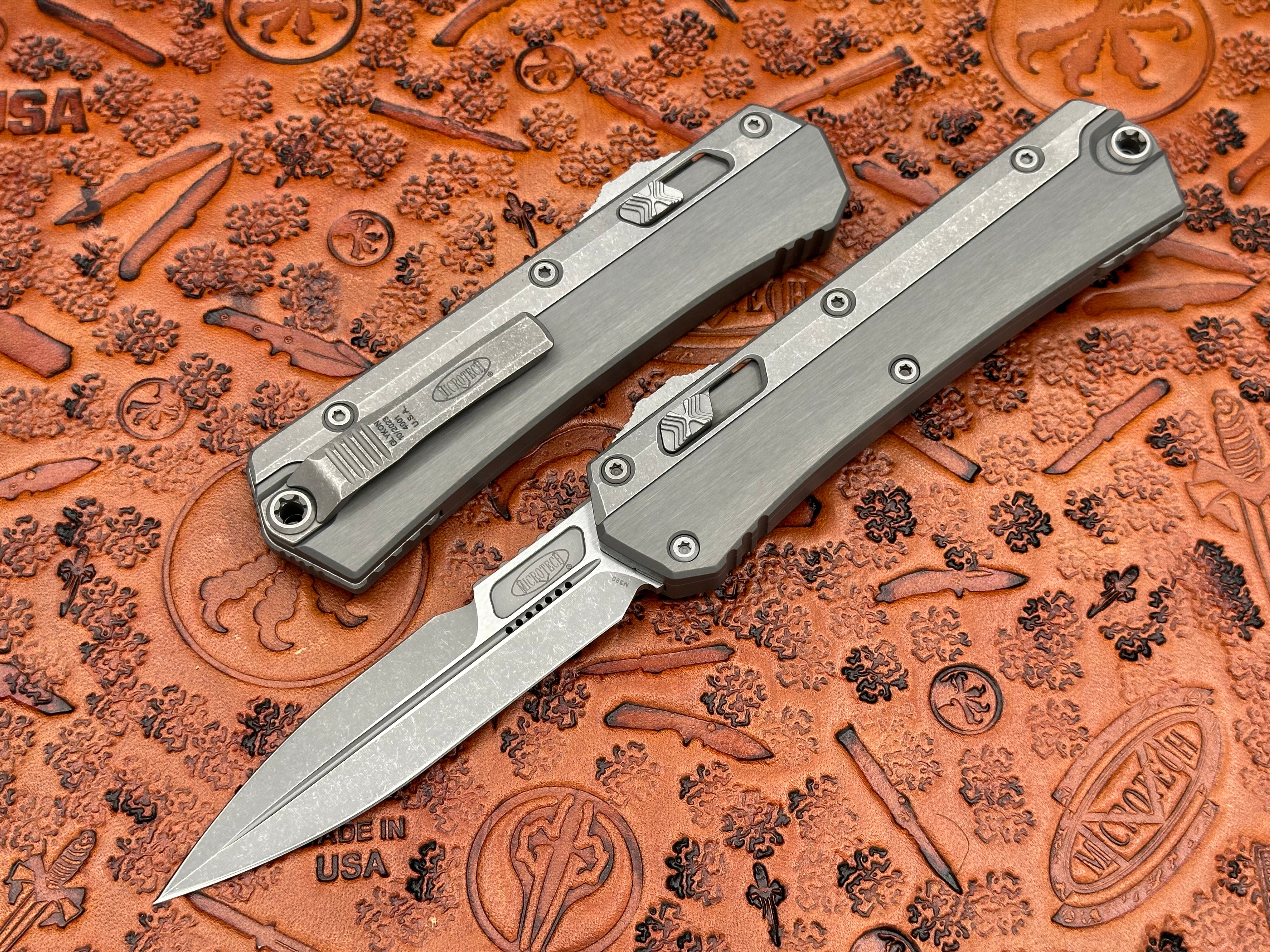 Microtech Knives Glykon Apocalyptic Natural Clear Standard 184-10APNC - Tristar Edge