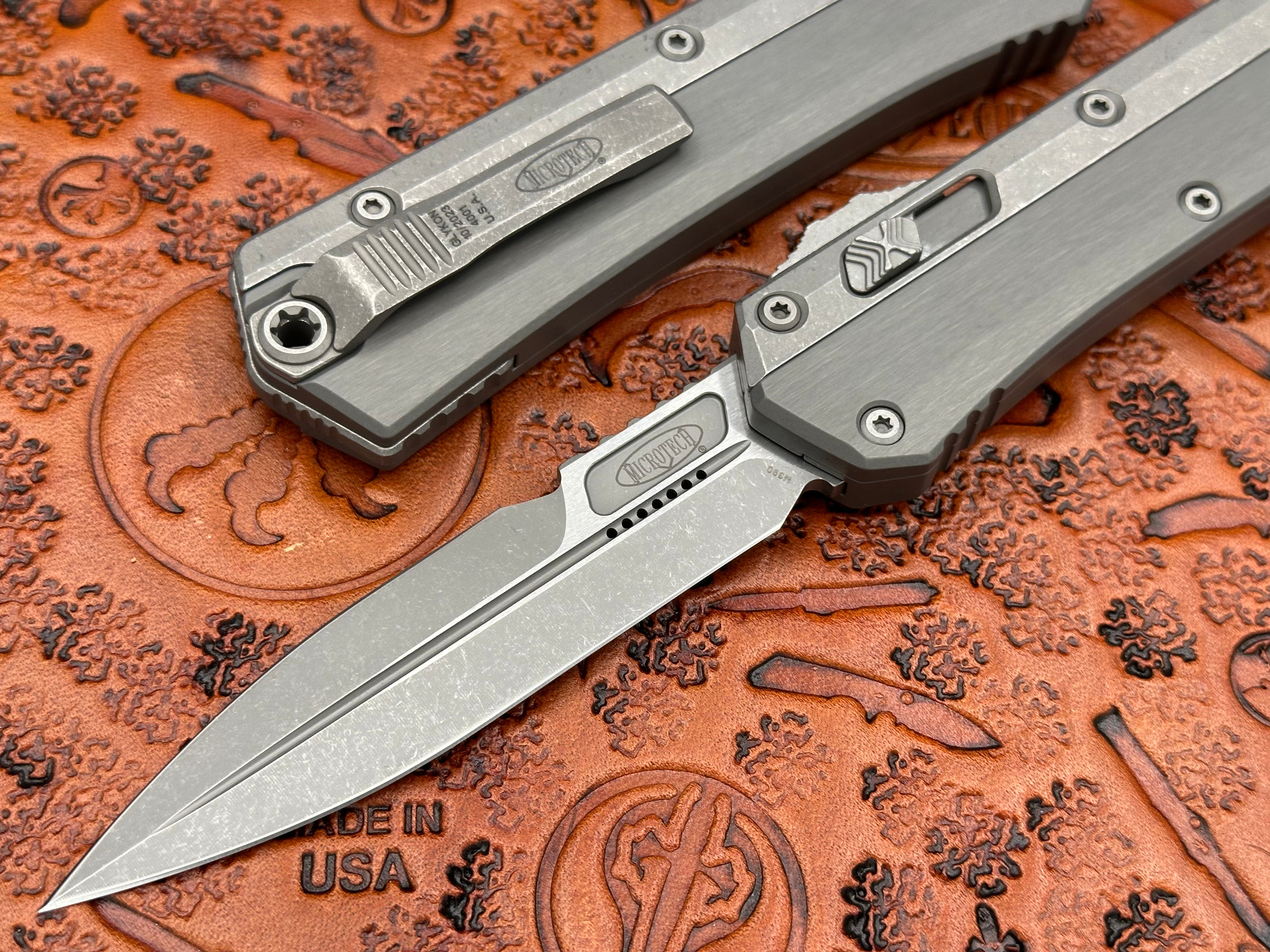 Microtech Knives Glykon Apocalyptic Natural Clear Standard 184-10APNC - Tristar Edge