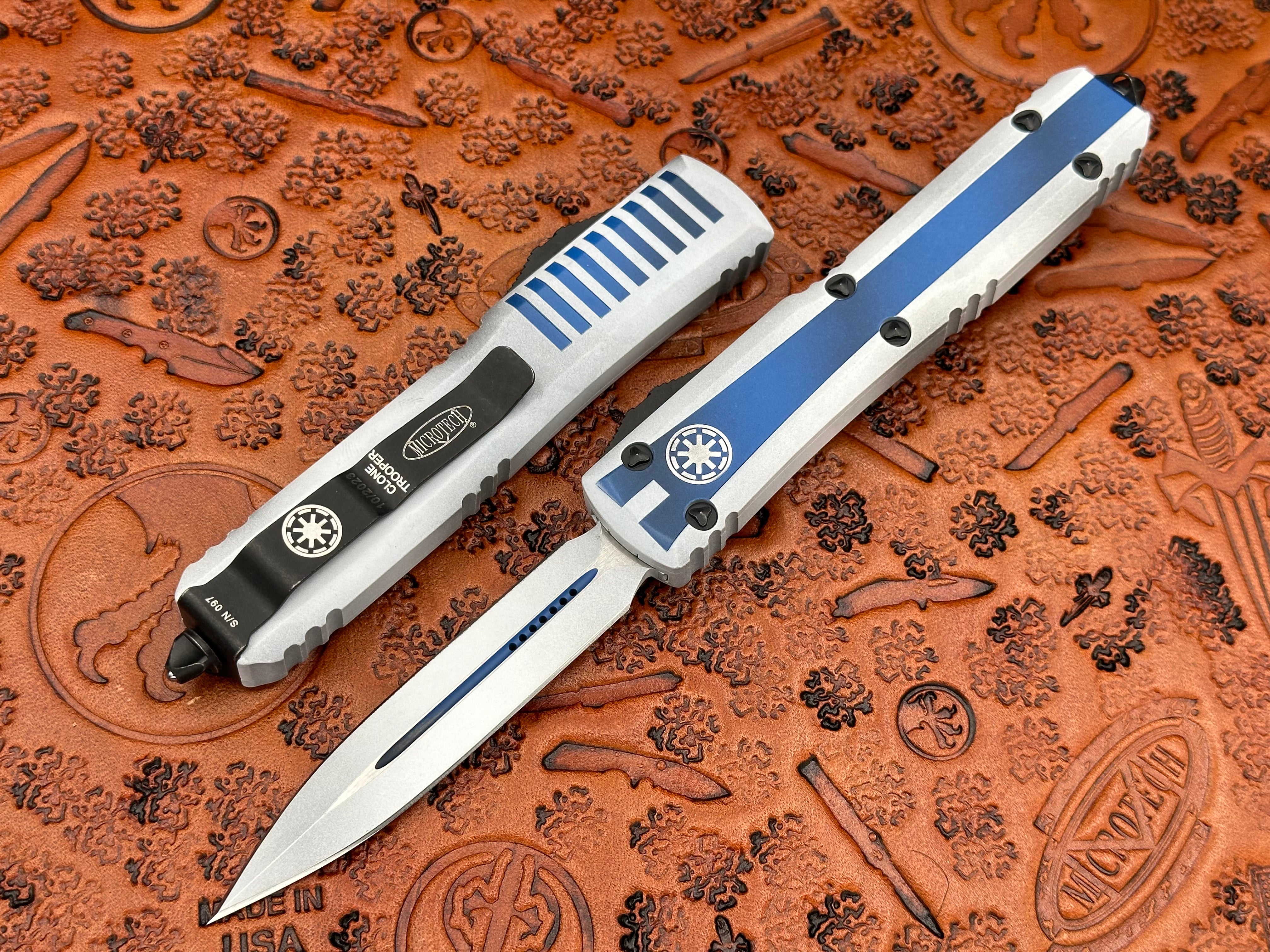 Microtech Knives Ultratech Clone Trooper Double Edge 122-1CO - Tristar Edge