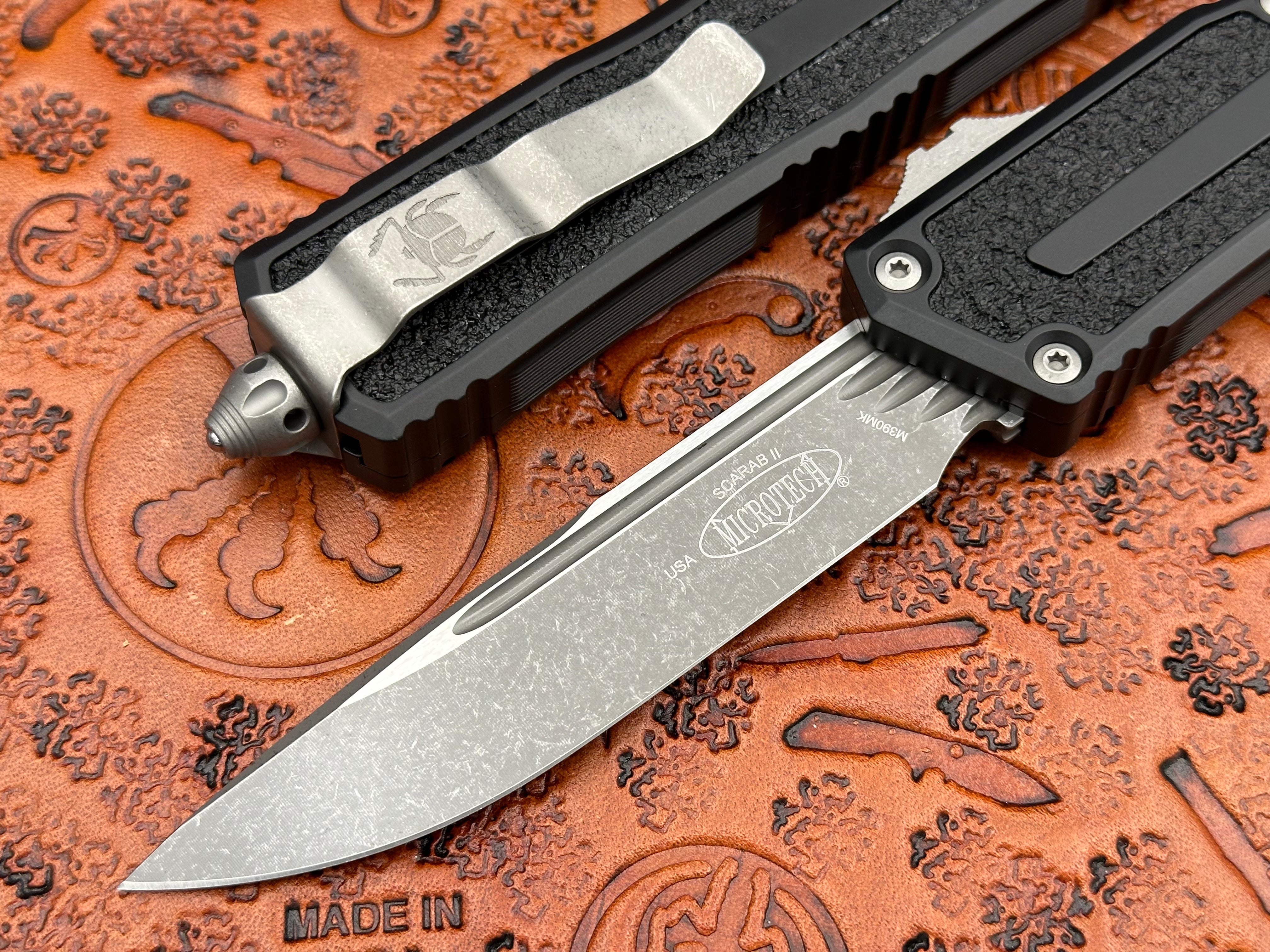 Microtech Scarab II Single Edge Gen III Apocalyptic Standard 1278-10 AP - Tristar Edge