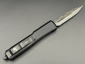 Ultratech D/E Signature Series Carbon Fiber Top Damascus Ringed Hardware 122-16 CFS - Tristar Edge