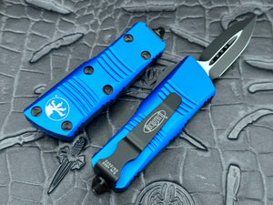 Microtech Mini Troodon D/E - Blue 238-1 BL - Tristar Edge
