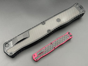 Heretic Knives Giant 2X Cleric 2 DLC Double Edge w/ Carbon Fiber Inlay - Tristar Edge