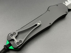 Heretic Knives Hydra V3 Tanto Two Tone Green Accents H006-10A-BLK/GRN - Tristar Edge