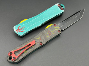 Heretic Knives Manticore E Bounty Hunter Tanto Battle Black Camo Carbon - Tristar Edge