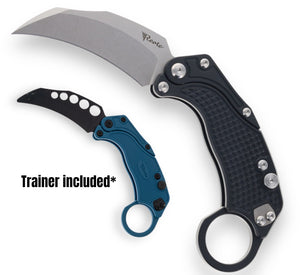 Reate EXO-K Gravity Karambit Black Stonewashed - Tristar Edge