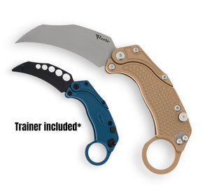 Reate EXO-K Gravity Karambit Tan Stonewashed - Tristar Edge