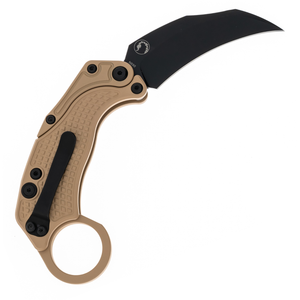 Reate EXO-K Gravity Karambit Tan Black PVD - Tristar Edge