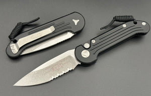 Microtech LUDT Apocalyptic Part Serrated 135-11 AP - Tristar Edge