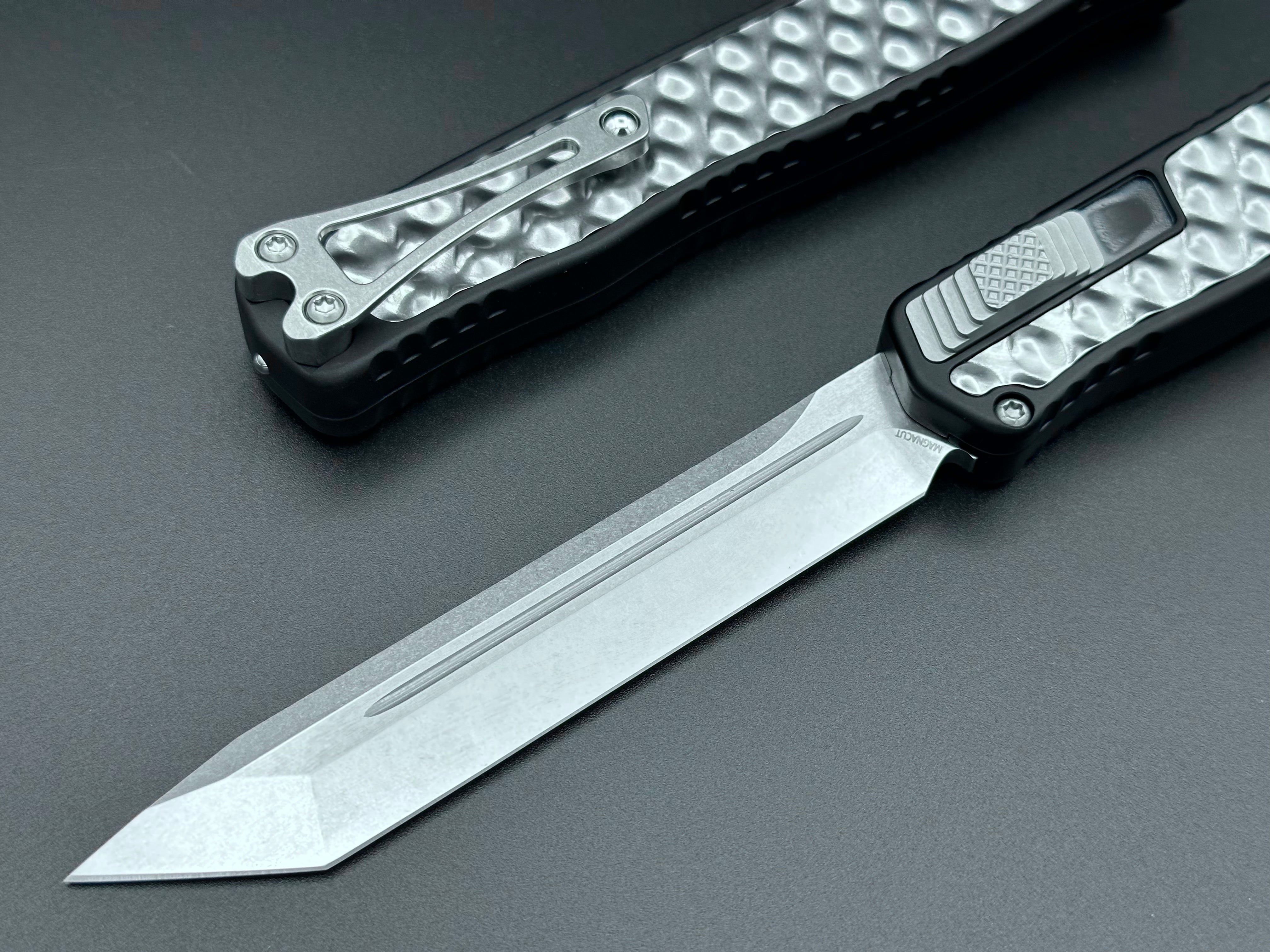 Heretic Knives Cleric II Tanto with stainless steel inlay - Tristar Edge