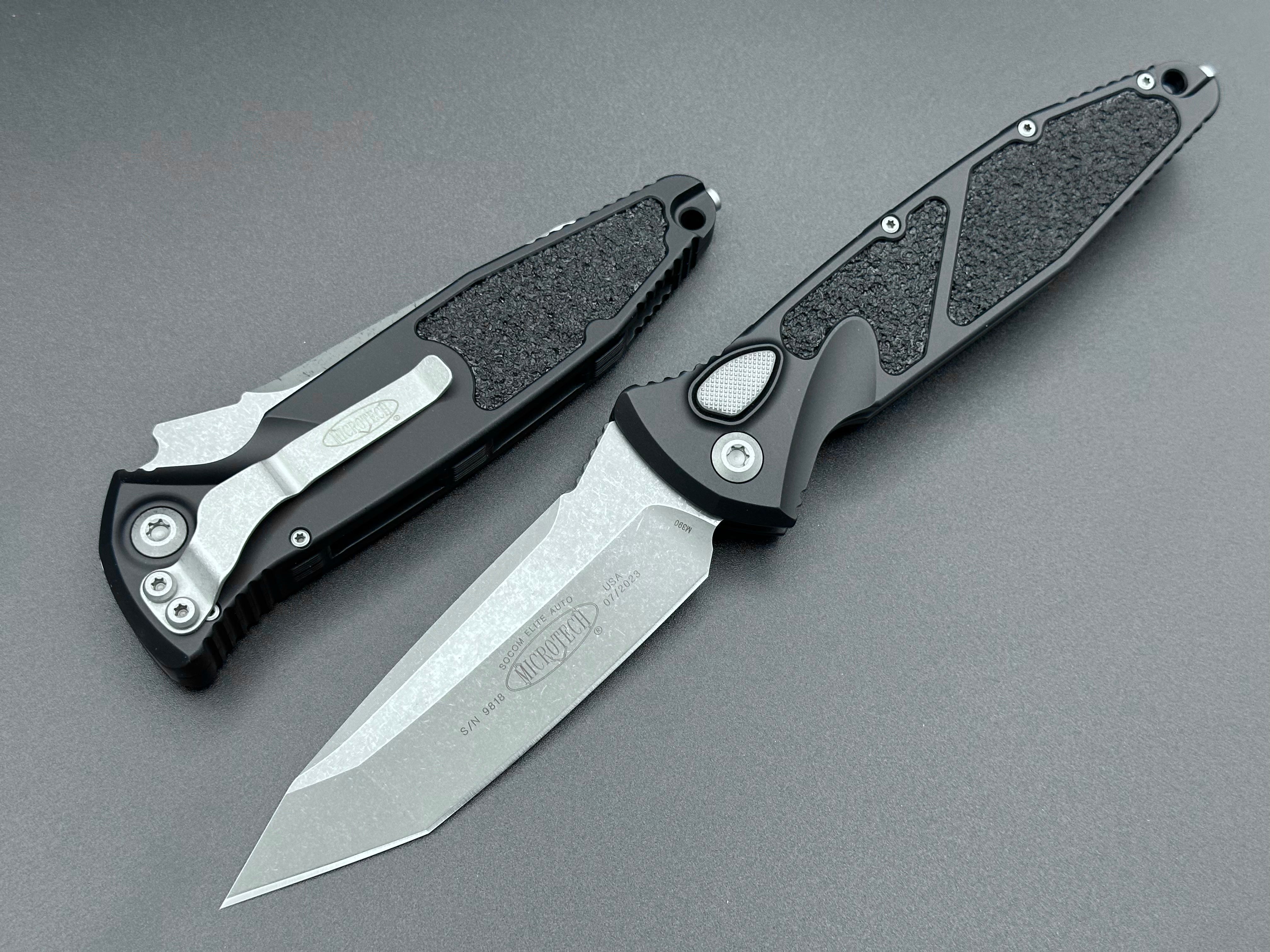 Microtech Knives Socom Elite Auto Tanto Apocalyptic Standard 161A-10 AP - Tristar Edge