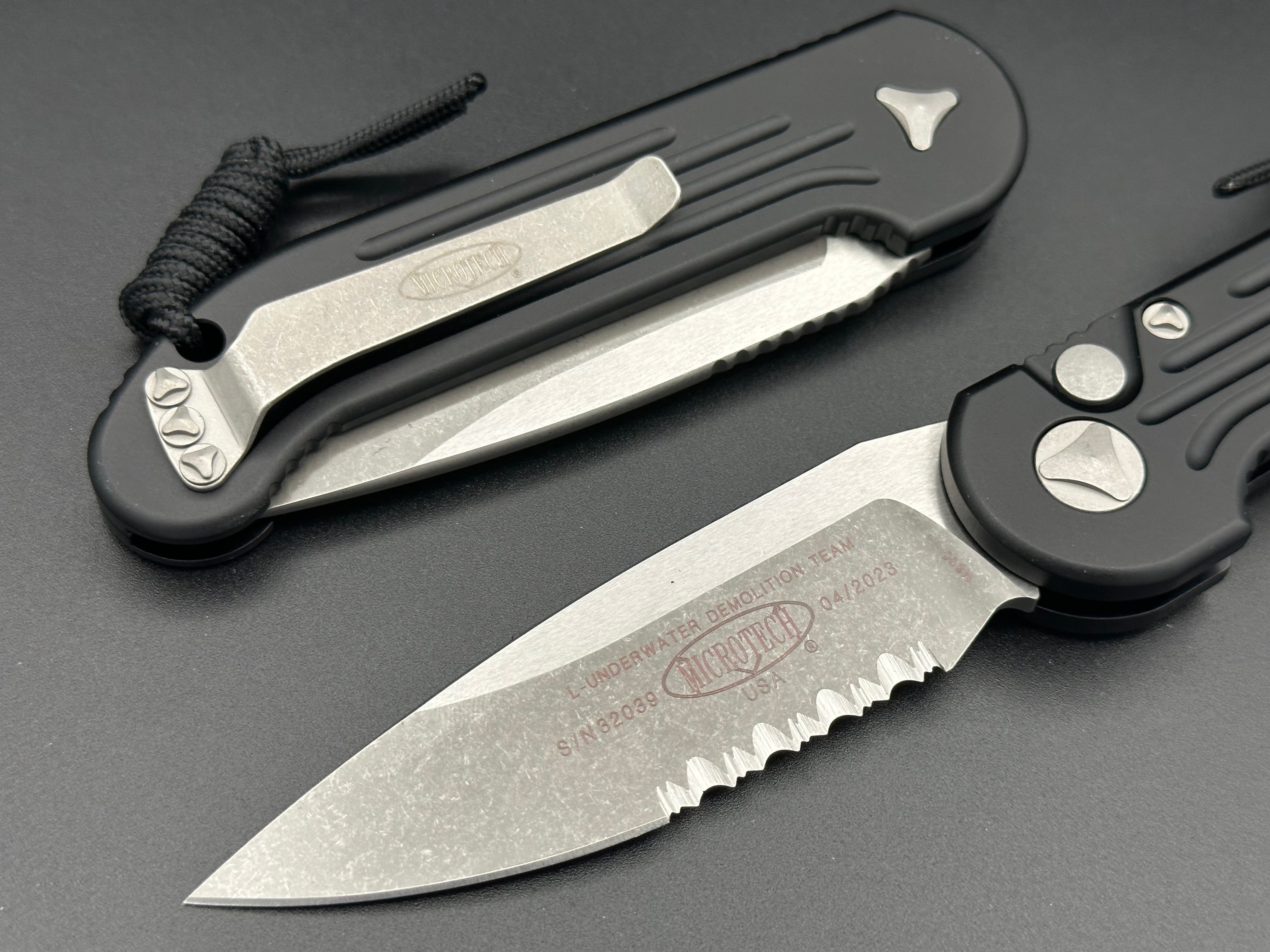 Microtech LUDT Apocalyptic Part Serrated 135-11 AP - Tristar Edge