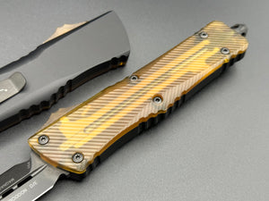 Combat Troodon D/E Fluted Ultem Top and Button DLC Magnacut Standard DLC Hardware Signature Series 142-1DLCTULS - Tristar Edge