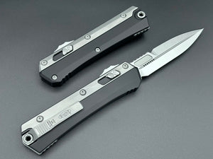 Microtech Knives Glykon Bayonet Bead Blast Overlay Stonewash Standard Nickel Boron Internals 184-10 - Tristar Edge