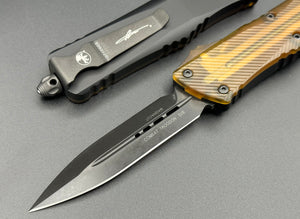 Combat Troodon D/E Fluted Ultem Top and Button DLC Magnacut Standard DLC Hardware Signature Series 142-1DLCTULS - Tristar Edge