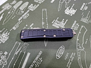 Microtech UTX-85 II Stepside OTF Automatic Knife Black 3" Dagger Bronze 232II-13 - Tristar Edge