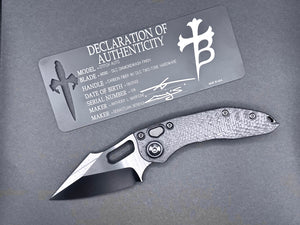 Marfione Custom/Borka Blades Stitch Auto DLC Carbon Fiber - Tristar Edge
