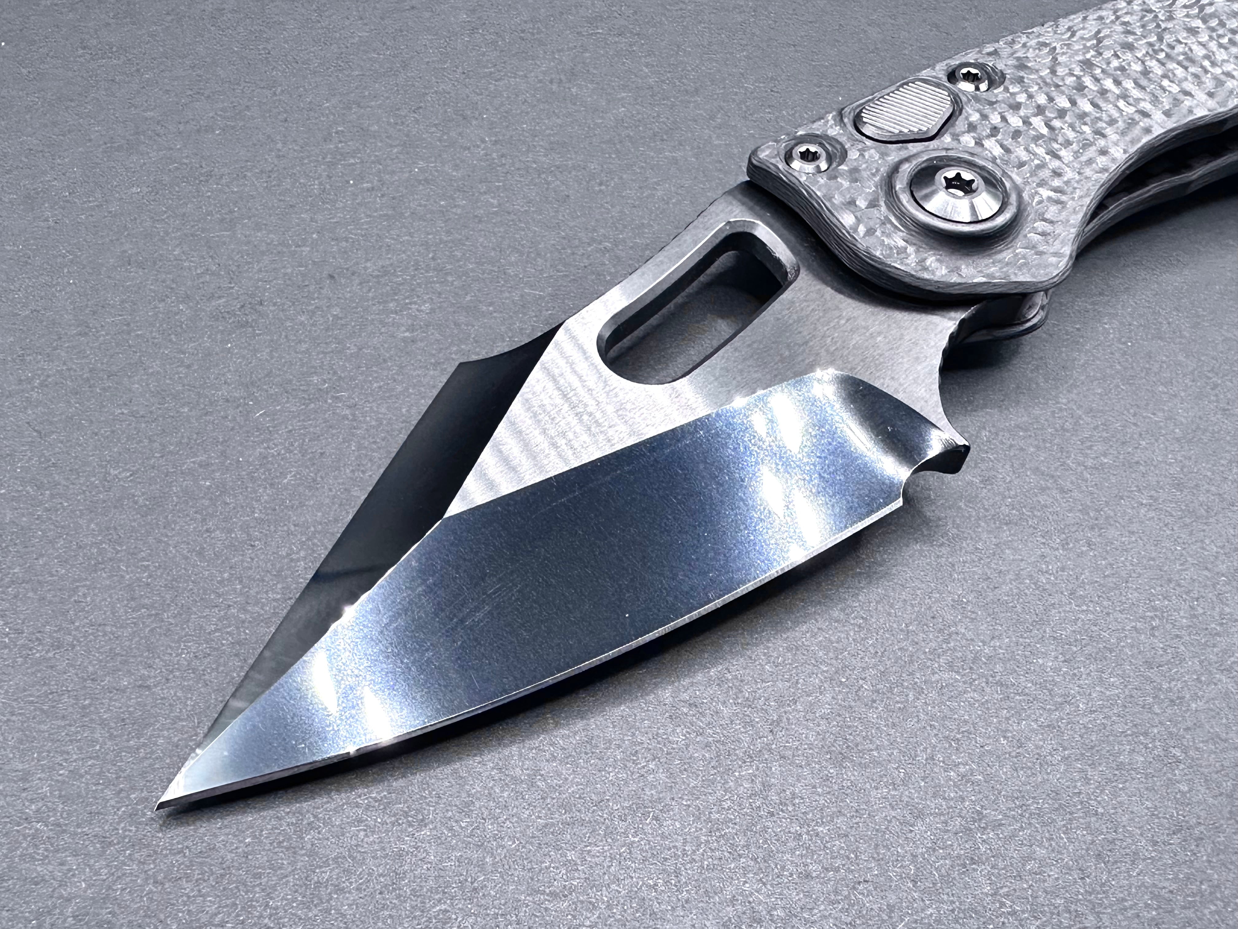 Marfione Custom/Borka Blades Stitch Auto DLC Carbon Fiber - Tristar Edge