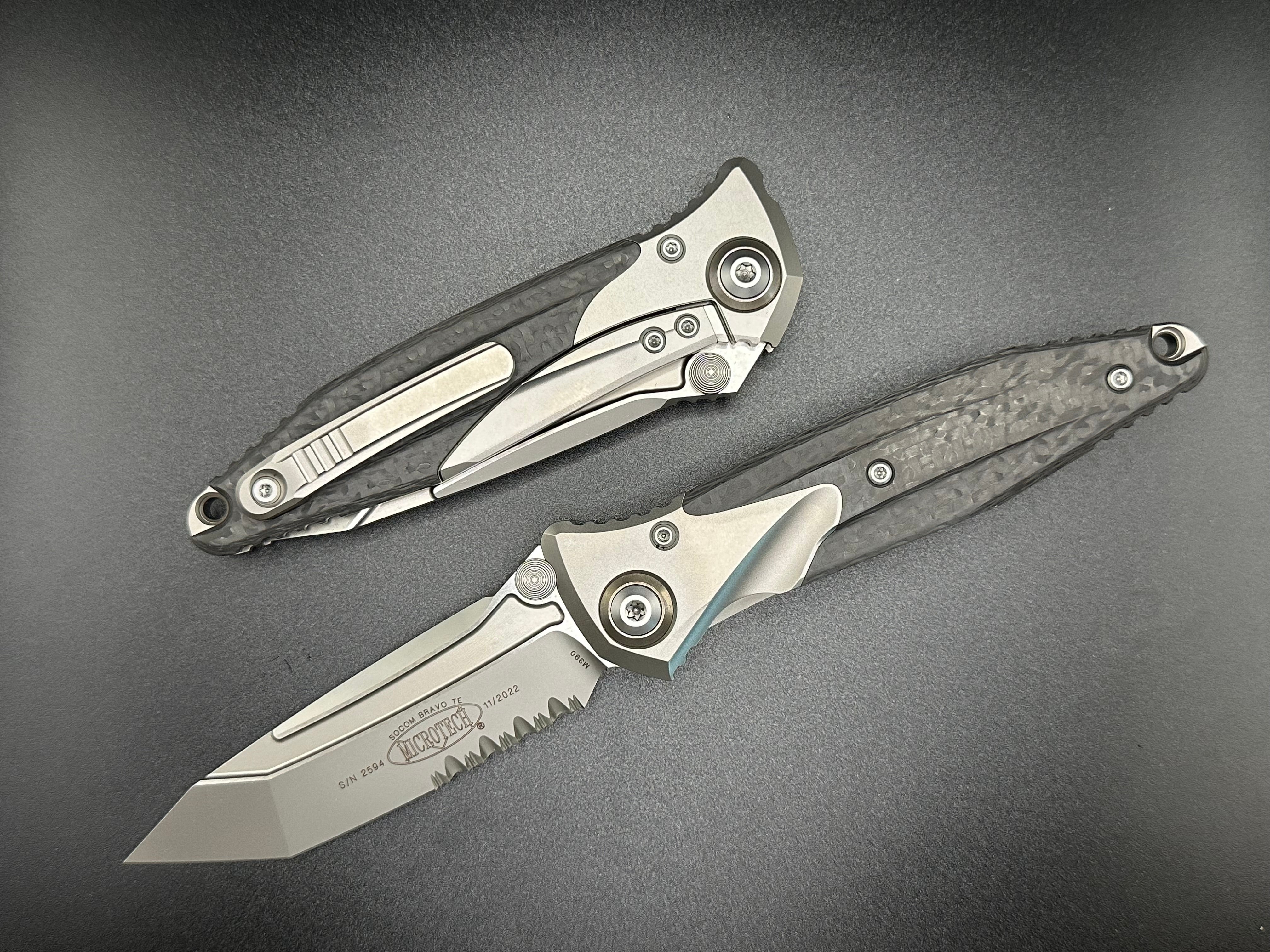 Socom Bravo T/E Partial Serrated Bead Blast Bronze Titanium Pivot Collar 261-8 CFTI - Tristar Edge