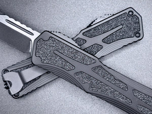 Colossus Single Edge Two Tone Black Tactical H039-10A-T - Tristar Edge