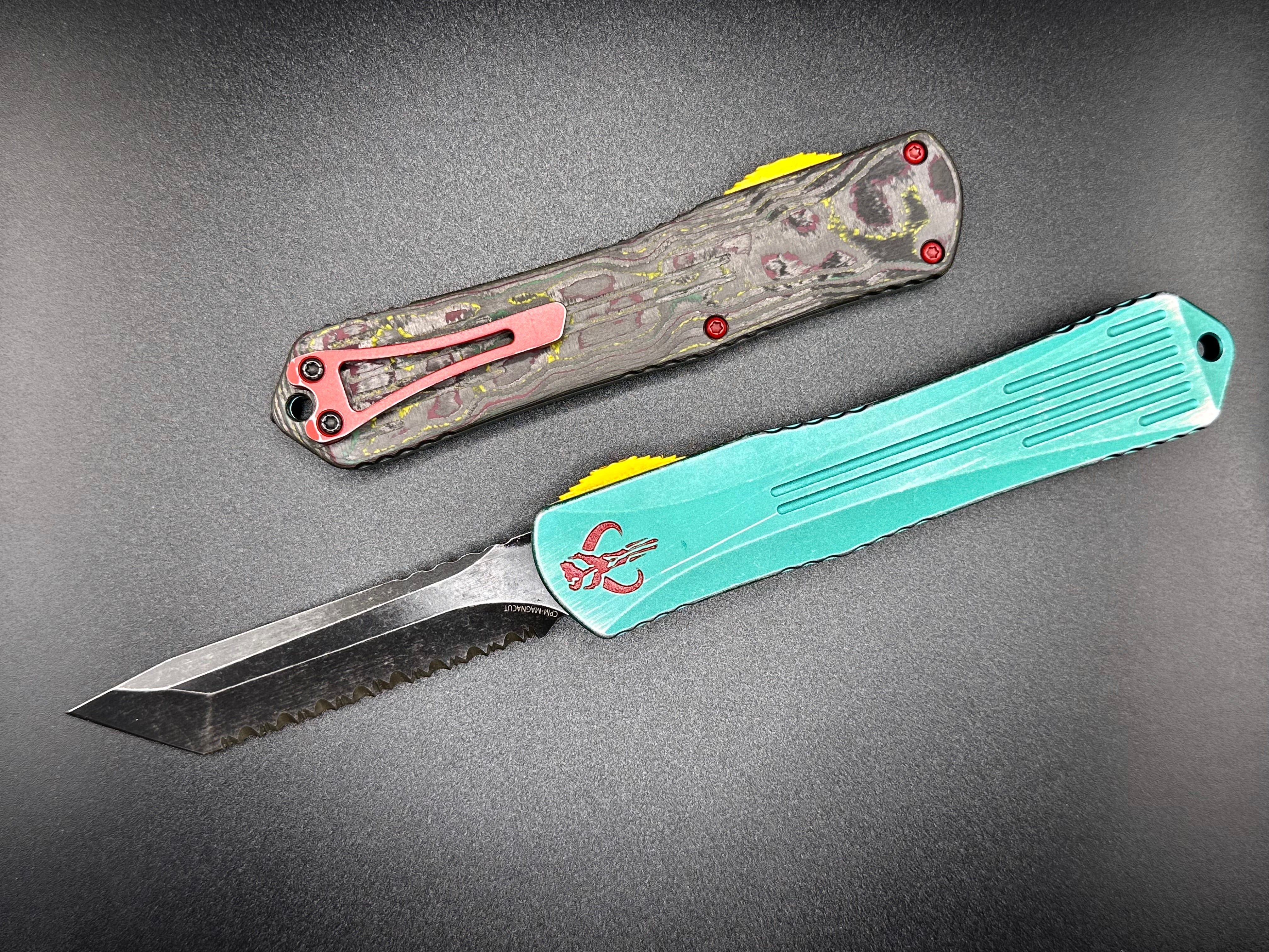 Manticore X Bounty Hunter Tanto Battle Black Full Serrated Camo Carbon H031-8C-BOUNTY - Tristar Edge