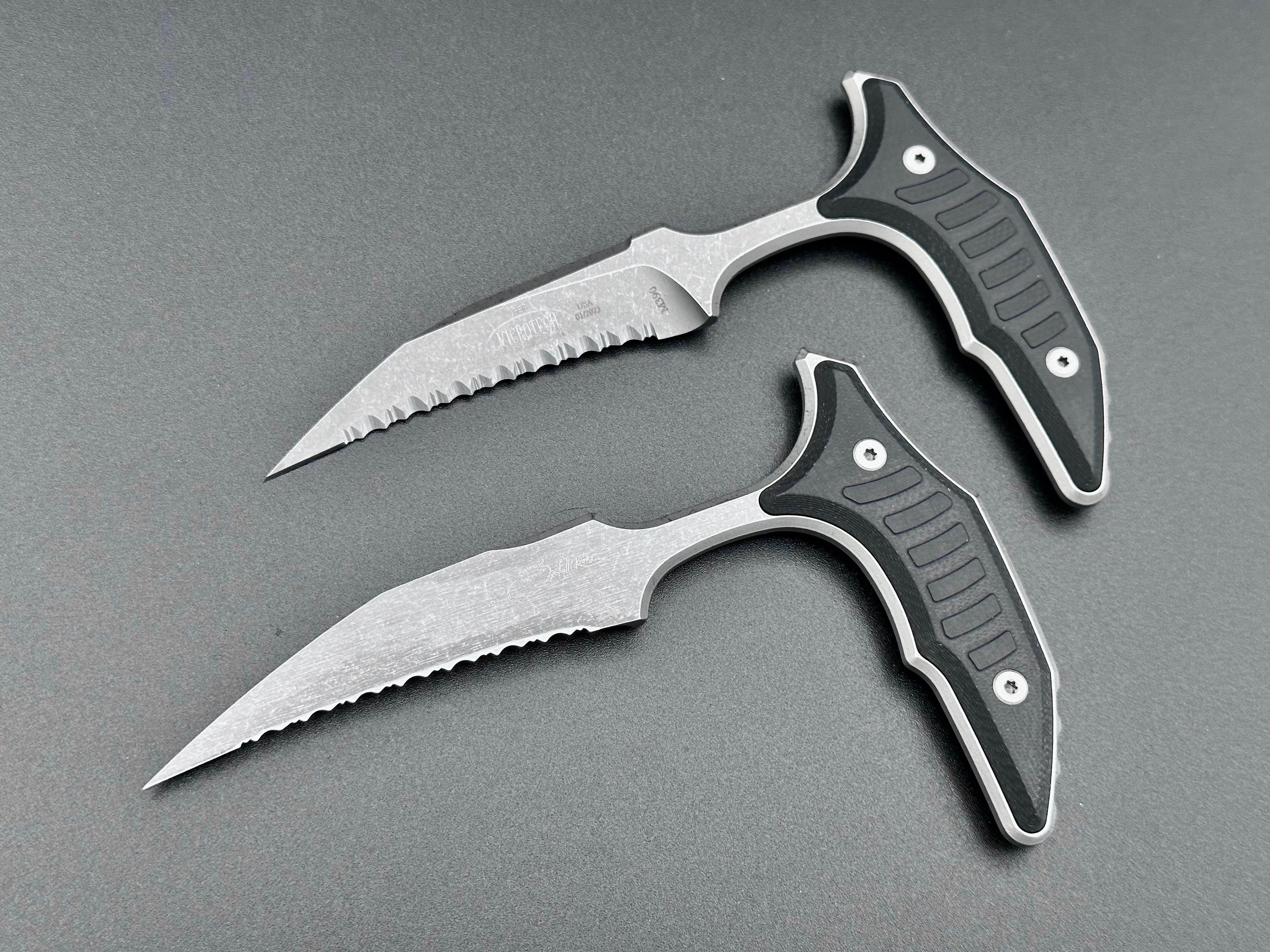 Double Bee S/E Wharncliffe Signature Series Apocalyptic Full Serrated 218D-12 APGTBKS - Tristar Edge