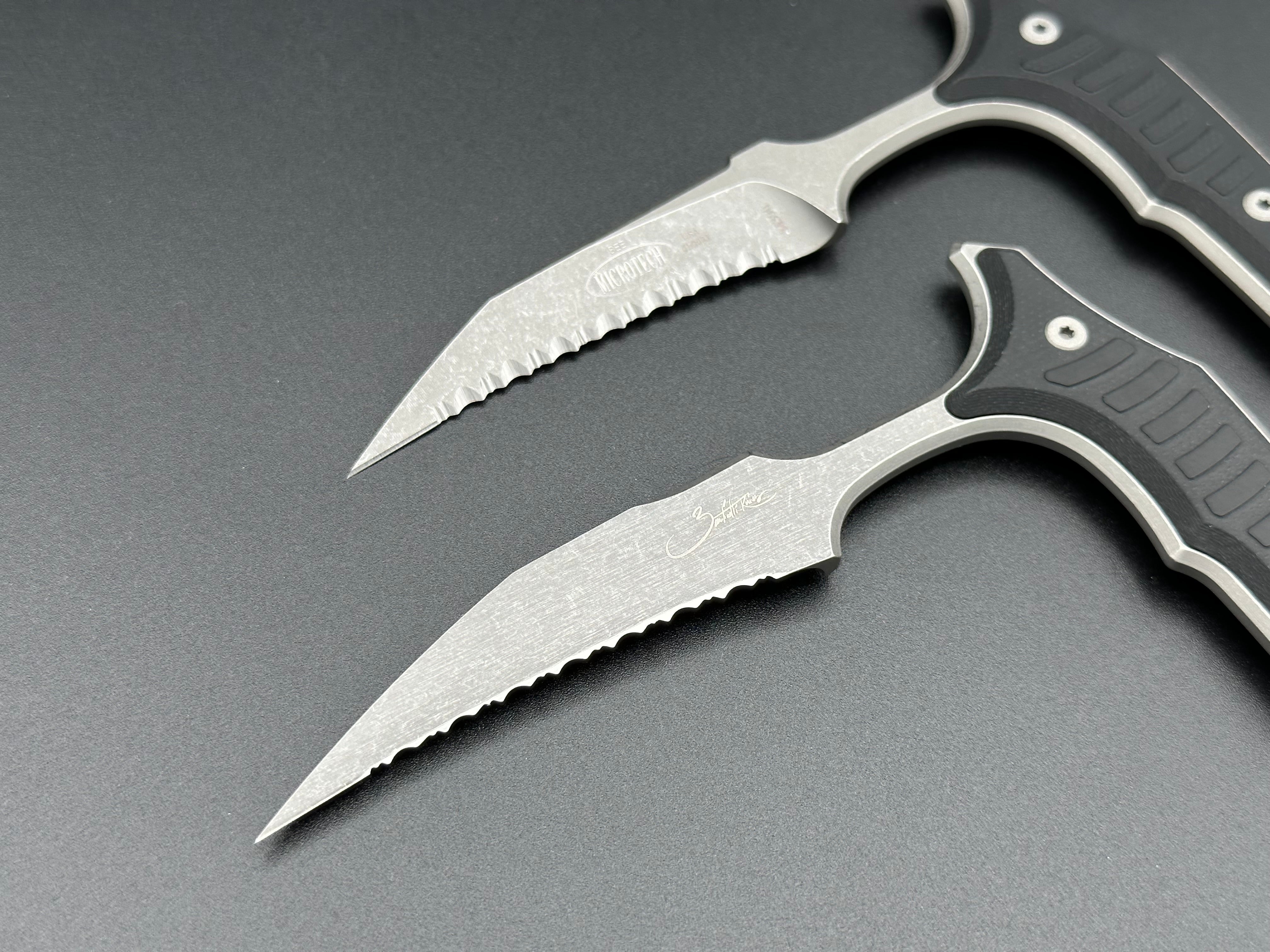 Double Bee S/E Wharncliffe Signature Series Apocalyptic Full Serrated 218D-12 APGTBKS - Tristar Edge