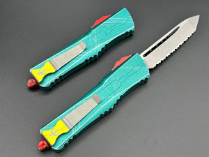 Microtech Combat Troodon T/E Bounty Hunter Apocalyptic Full Serrated 144-12 BH - Tristar Edge