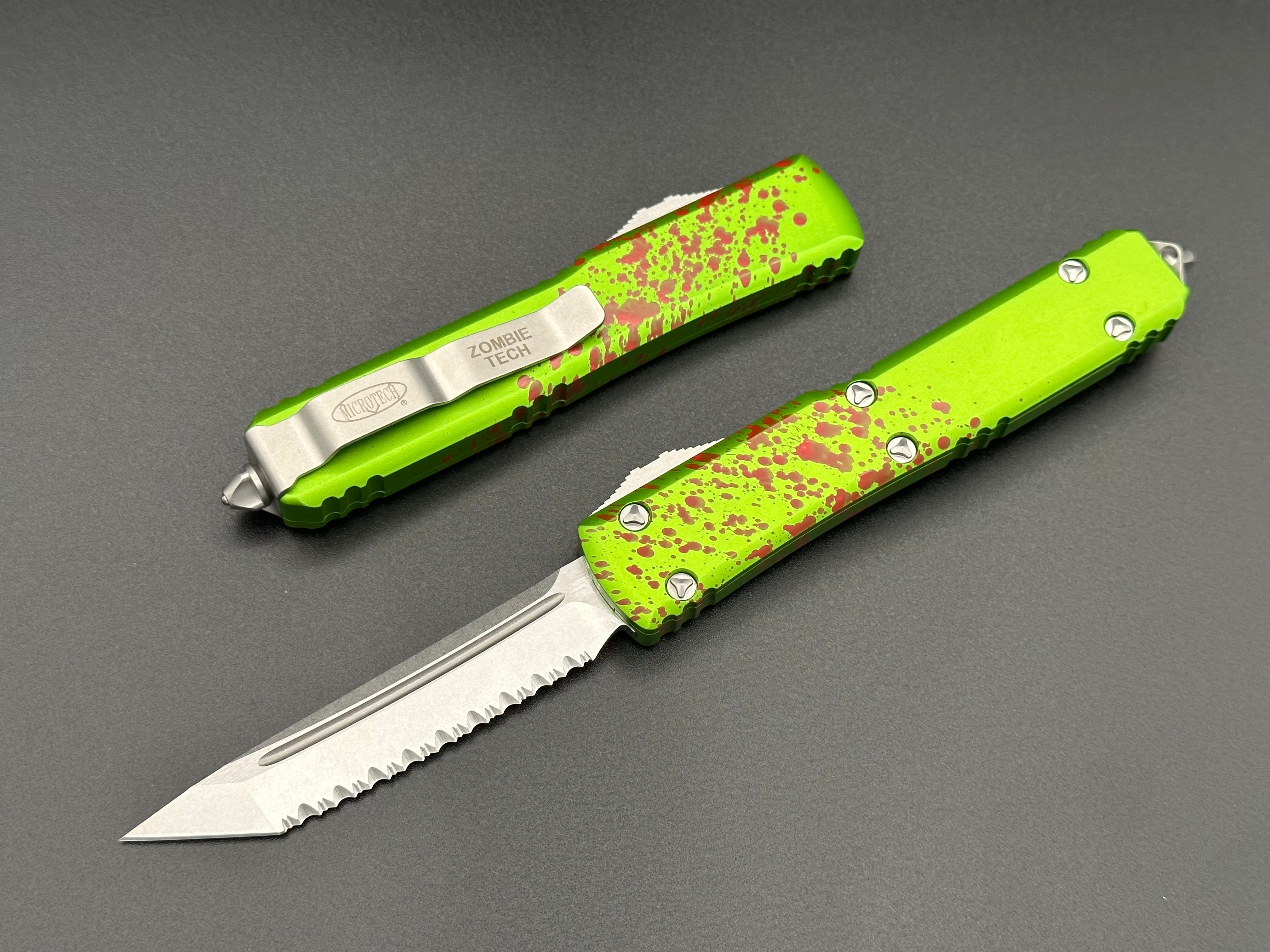 Zombie-Tech T/E Stonewash Full Serrated 123-12Z - Tristar Edge