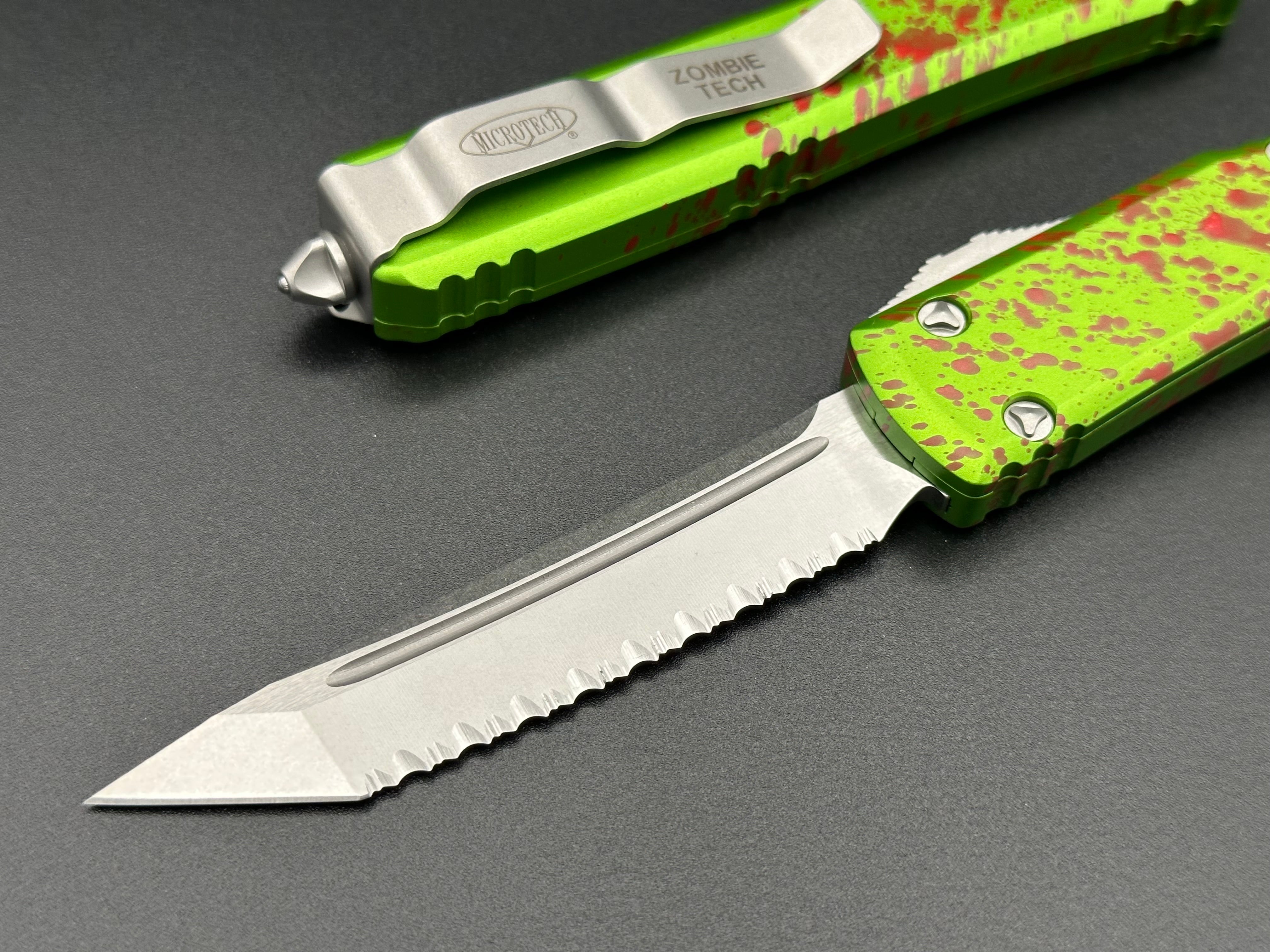 Zombie-Tech T/E Stonewash Full Serrated 123-12Z - Tristar Edge