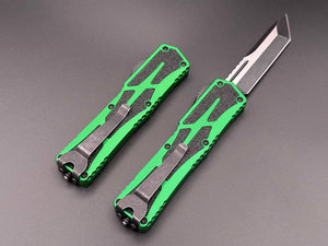 Colossus Tanto Two Tone Battle Black Green H040-14A-GRN - Tristar Edge