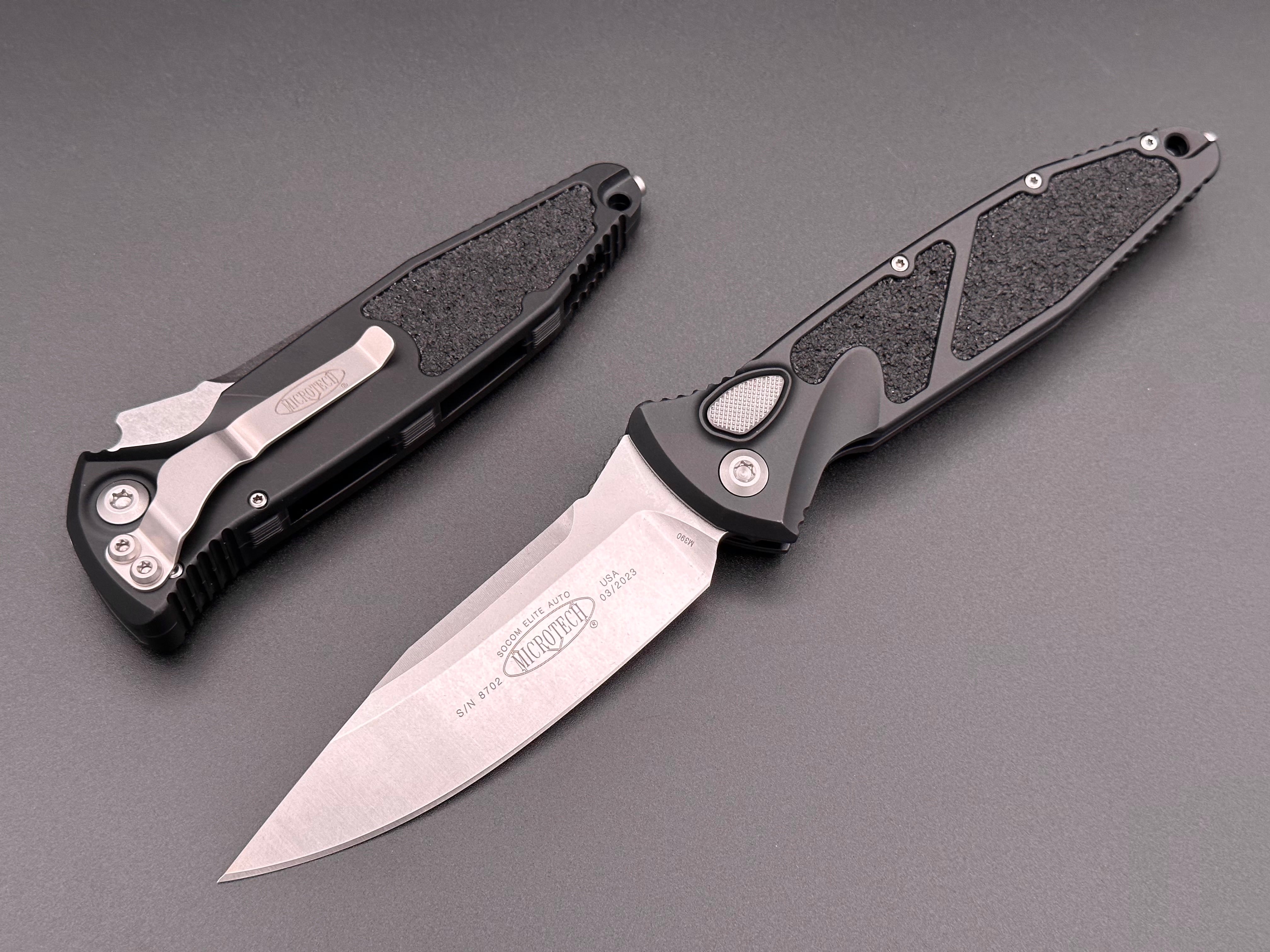 Socom Elite Auto Single Edge Stonewash Standard 160A-10 - Tristar Edge