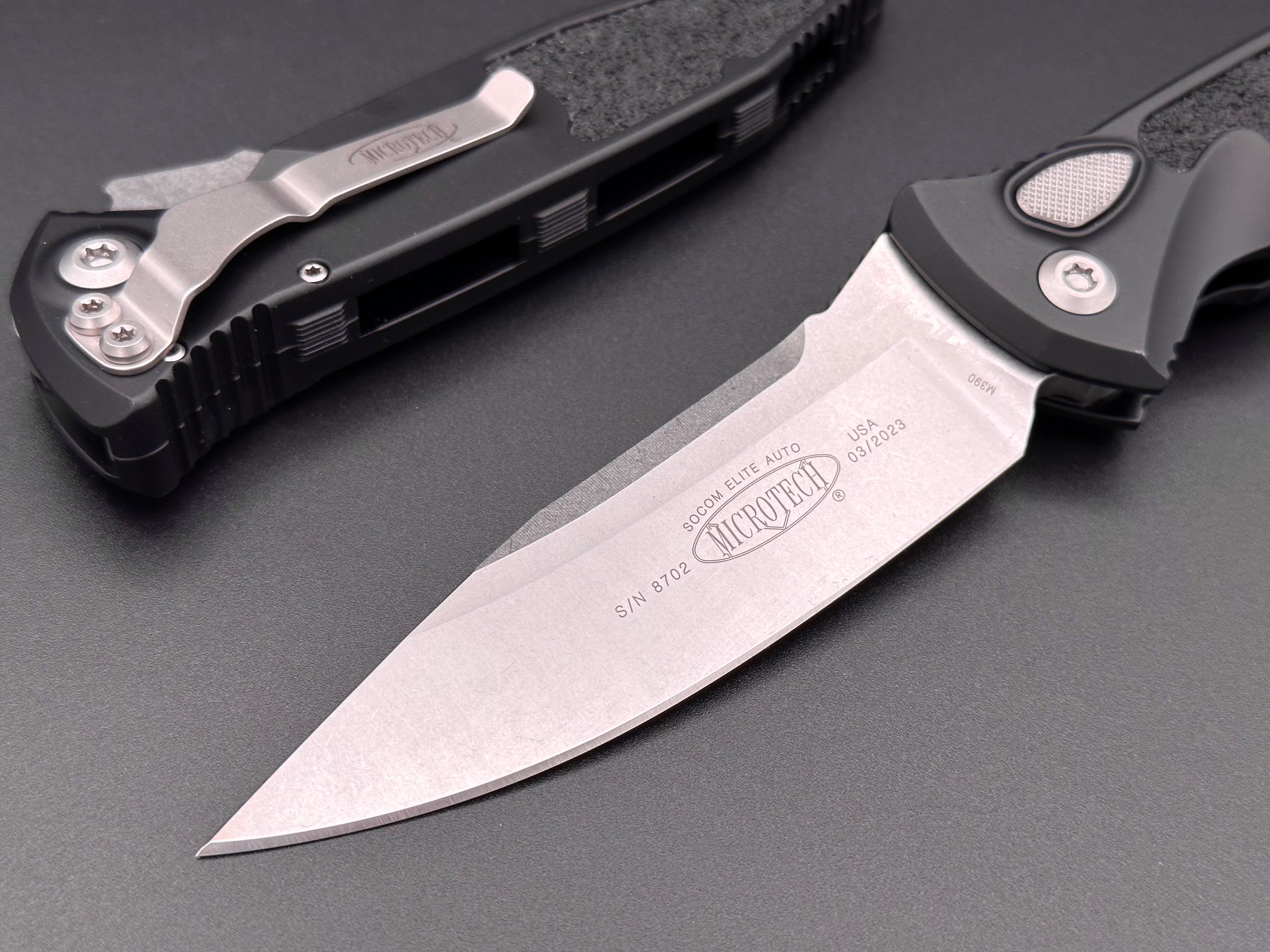 Socom Elite Auto Single Edge Stonewash Standard 160A-10 - Tristar Edge