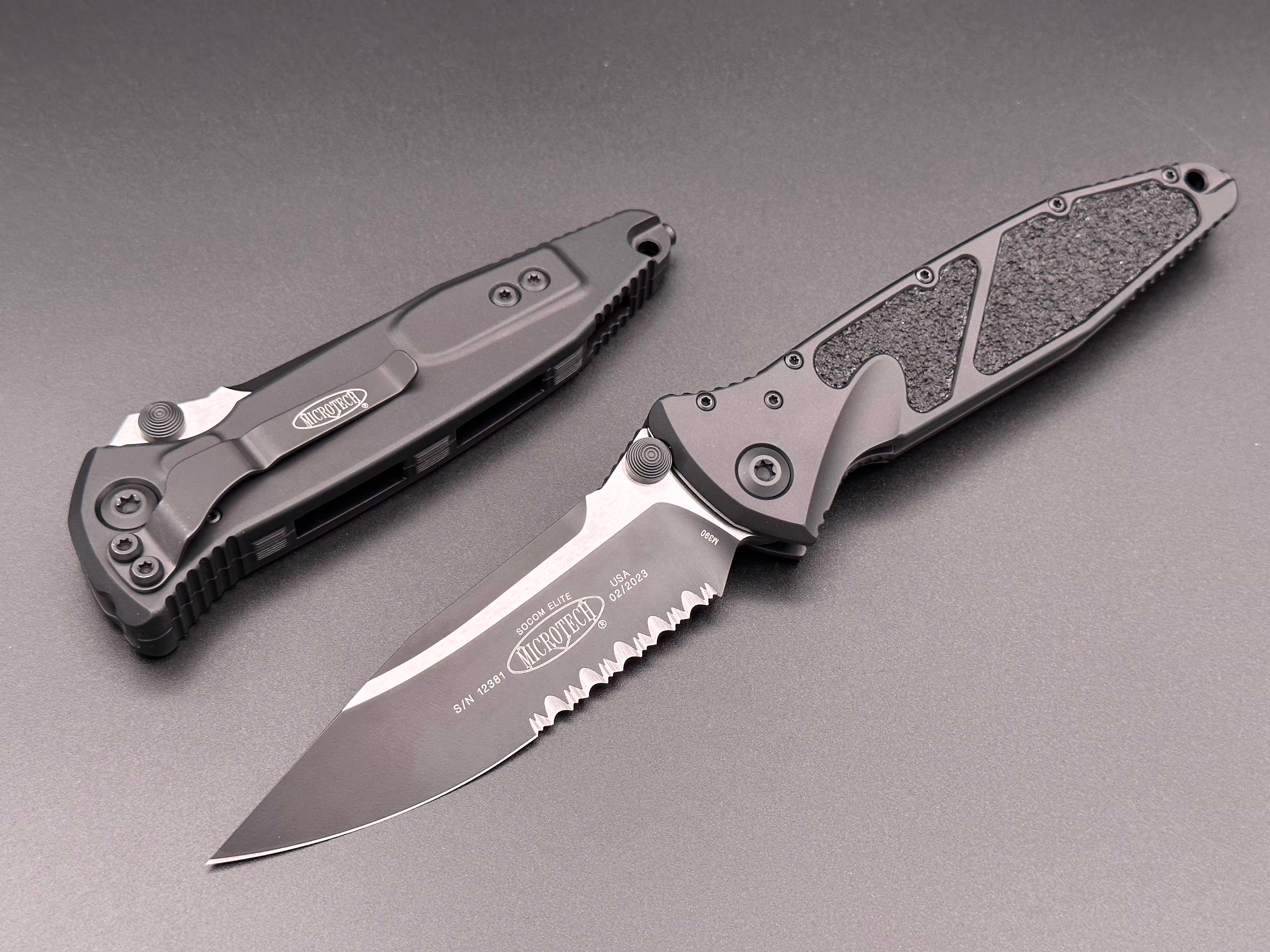 Socom Elite Manual Single Edge Partial Serrated Tactical 160-2T - Tristar Edge